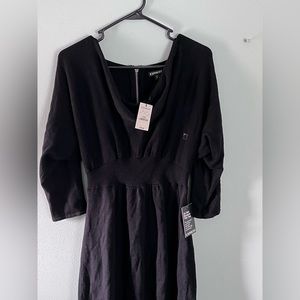 Express Black Long-sleeve Dress NWT